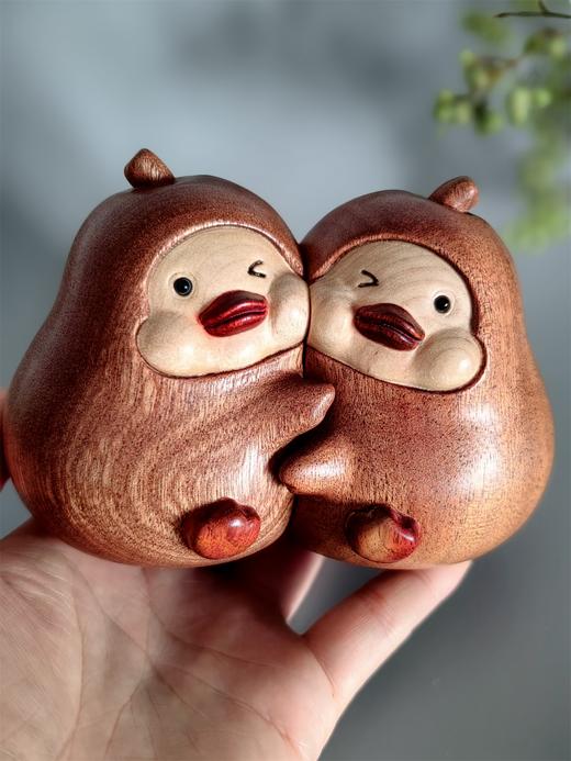 永不分离鸭(抱抱梨)°书挡摆件 商品图1