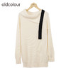 oldcolour简约气质针织衫冬季新款宽松显瘦中长款毛衣女O41052351 商品缩略图0
