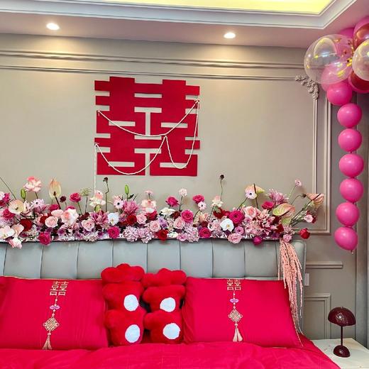婚房床头鲜花 商品图0