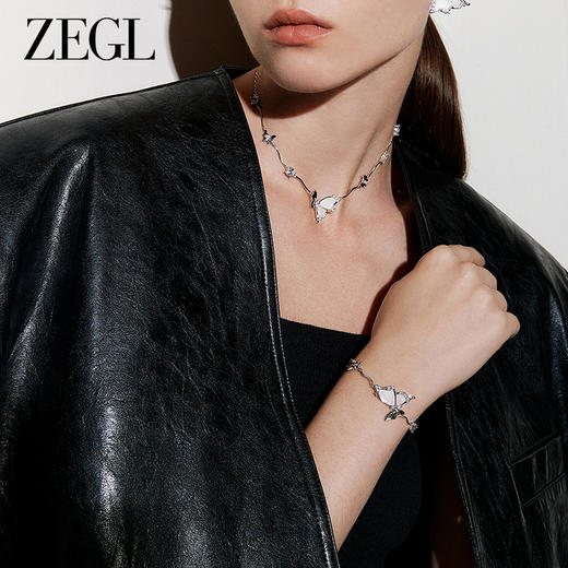 ZEGL设计师蝶语系列蝴蝶手链女生轻奢小众精致2023年新款闺蜜手饰 商品图3