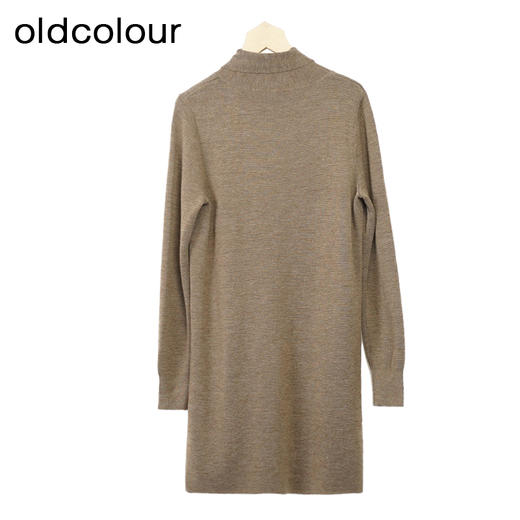 oldcolour针织连衣裙冬季新款设计感中长款打底毛衣女O44106452 商品图1