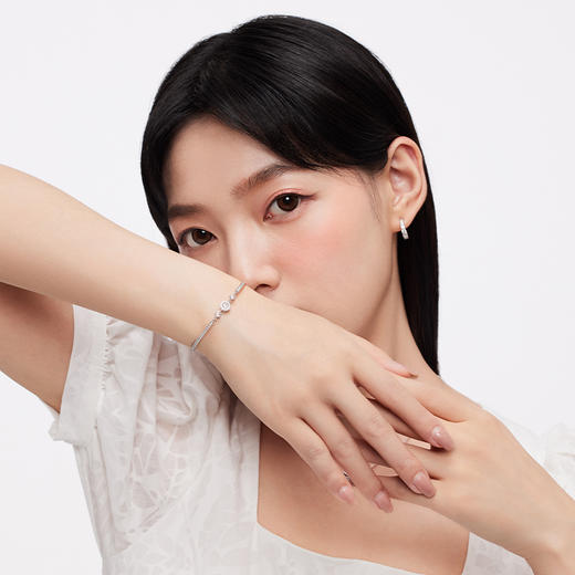 KADER卡蒂罗 星芒守护镯链 女925银半镯手链轻奢小众礼物2023年新款爆款 商品图4