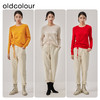 oldcolour冬季新款修身显瘦抽褶打底羊毛针织衫女O42052225 商品缩略图1