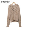 oldcolour复古气质针织衫冬季新款设计感小众V领毛衣O44052456 商品缩略图2