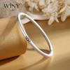 Winy9999足银落花云烟手镯送女友闺蜜节日生日礼物 商品缩略图0