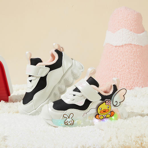 B.DUCK小黄鸭童鞋冬季女童时尚运动鞋22-32 F5485010A 商品图4