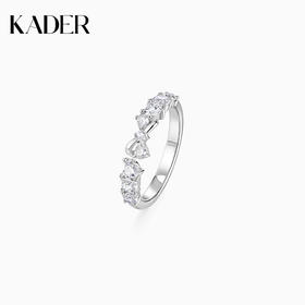 KADER卡蒂罗 爱心蝴蝶结戒指 女开口小众设计尾戒2023年新款小指食指礼物