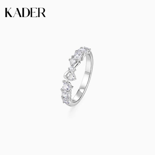 KADER卡蒂罗 爱心蝴蝶结戒指 女开口小众设计尾戒2023年新款小指食指礼物 商品图0
