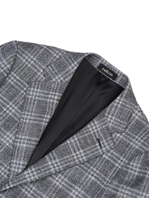 callisto灰色丝羊毛休闲单衣 FSFJK123H 商品图1