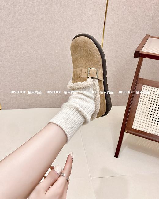 新品女士平底磨砂皮圆头休闲棉鞋394B35567（W） 商品图7