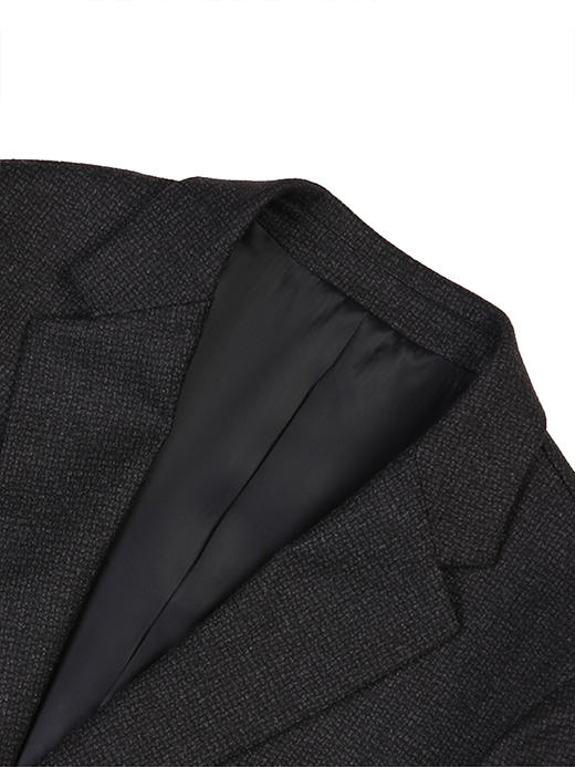 callisto深灰色羊毛混纺休闲单衣 FSFJK125H 商品图1