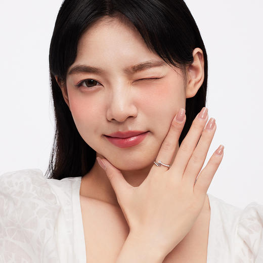 KADER卡蒂罗 小流星戒指 女开口小众设计尾戒2023年新款小指食指生日礼物 商品图1