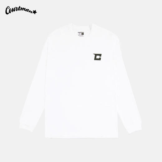 【福利大放送】COURTMAN长袖T恤C星印花运动休闲美式百搭宽松上衣潮 商品图5
