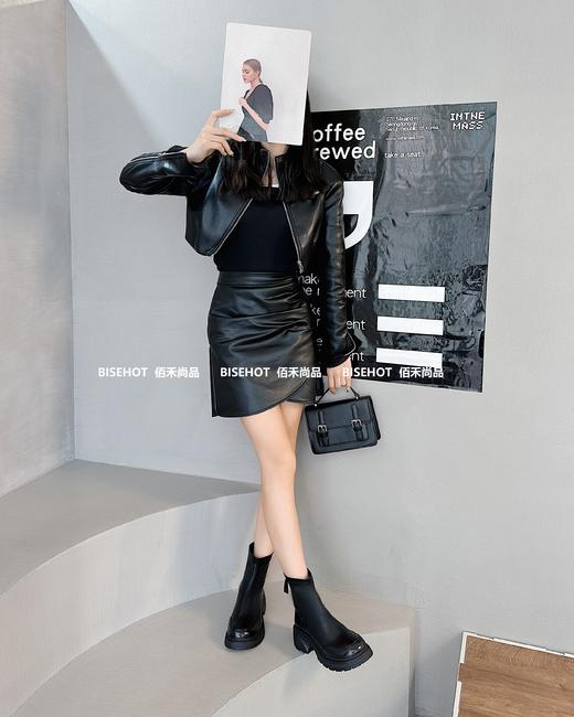 新品女士弹力一脚蹬女款矮靴671B35504（W） 商品图2