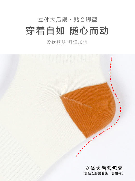 23秋冬新品男士运动棉质透气长橡筋弹力舒适刺绣短邦男袜 商品图5