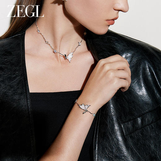 ZEGL设计师蝶语系列蝴蝶手链女生轻奢小众精致2023年新款闺蜜手饰 商品图1