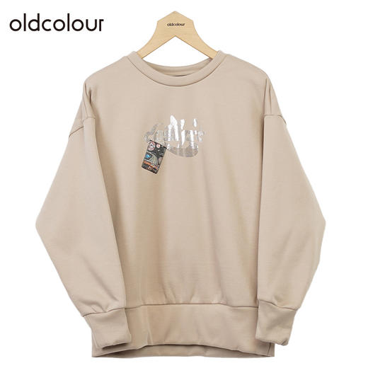 oldcolour休闲套头卫衣冬季新款宽松显瘦小个子上衣女O41024168 商品图2