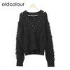 oldcolour复古气质针织衫冬季新款设计感小众V领毛衣O44052456 商品缩略图0