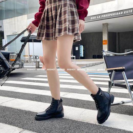 新品女士牛皮加绒平底特大码女矮靴653B35544（W） 商品图5