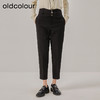 oldcolour冬季新款纯色高腰显瘦直筒百搭气质休闲裤女O44073428 商品缩略图2
