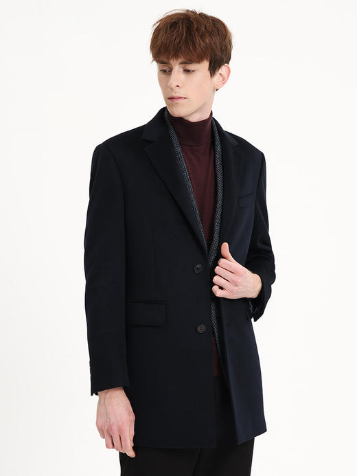 callisto日蚀蓝全羊绒大衣 FSFEC102H 商品图1