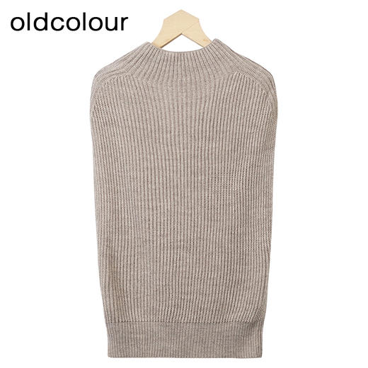 oldcolour毛织背心冬季新款设计感时尚半高领针织上衣女O44051411 商品图3