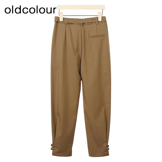 oldcolour设计感休闲裤冬季新款直筒宽松气质长裤女GO41073903 商品图1
