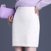 冬款简约包臀裙松紧腰小香风半身裙MYX-2783 商品缩略图2