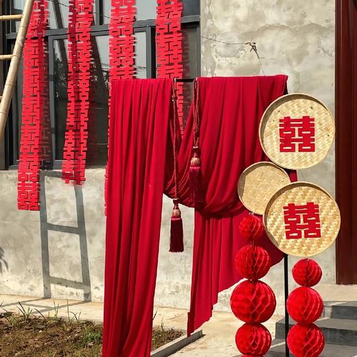中国红色 喜庆婚礼布置 商品图0
