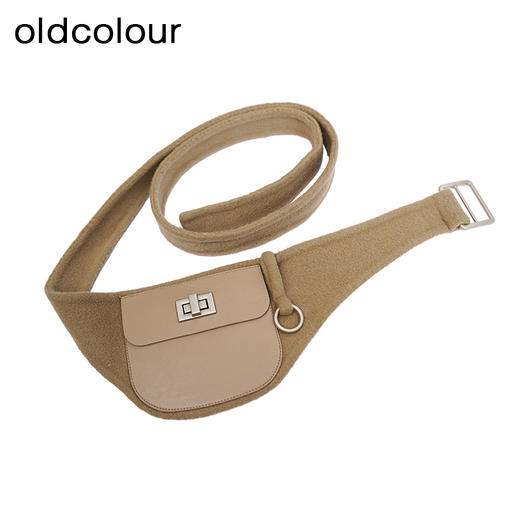 oldcolour冬季新款高级感气质显瘦长款纯羊毛毛呢外套女O44156439 商品图2