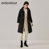 oldcolour冬季新款黑色收腰显瘦长款立领羽绒服女O42093251 商品缩略图3