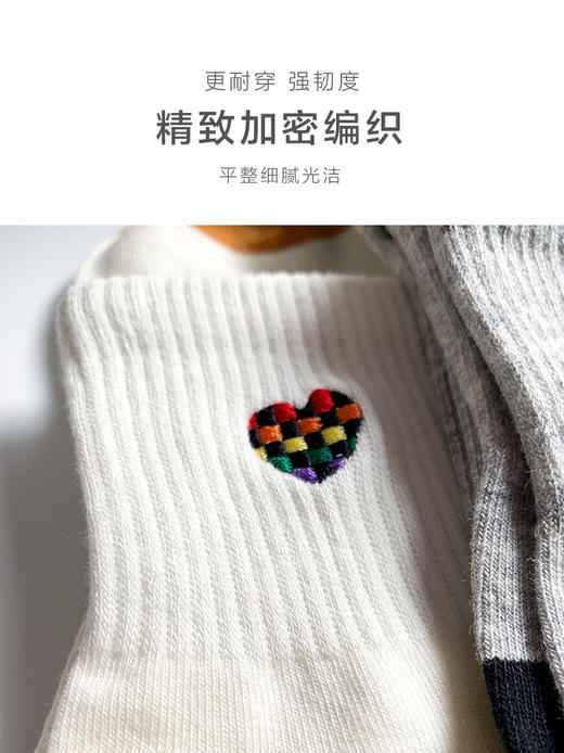 23秋冬新品男士运动棉质透气长橡筋弹力舒适刺绣短邦男袜 商品图2