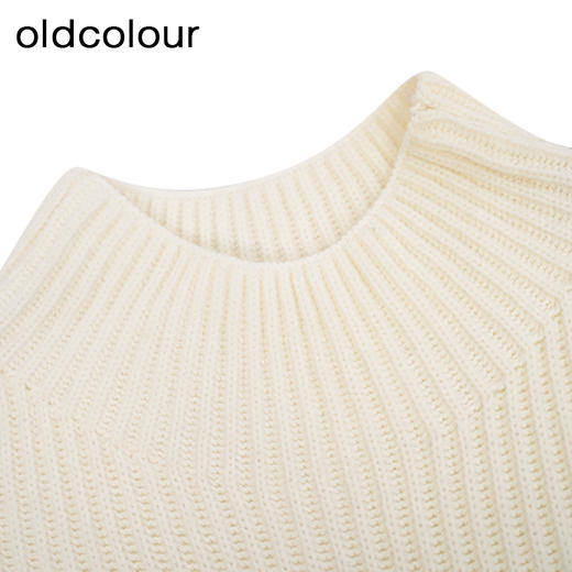oldcolour毛织背心冬季新款设计感时尚半高领针织上衣女O44051411 商品图4