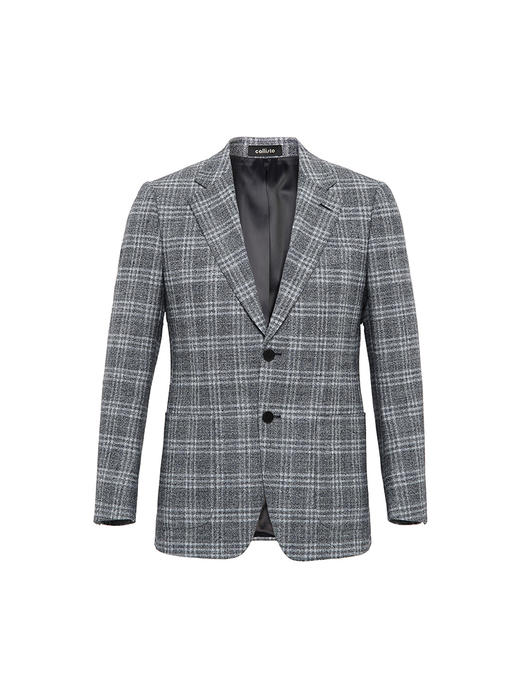 callisto灰色丝羊毛休闲单衣 FSFJK123H 商品图0