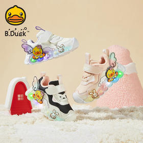 B.DUCK小黄鸭童鞋冬季女童时尚运动鞋22-32 F5485010A