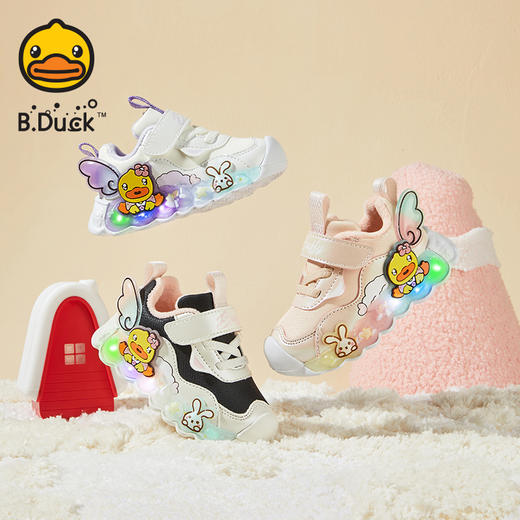 B.DUCK小黄鸭童鞋冬季女童时尚运动鞋22-32 F5485010A 商品图0