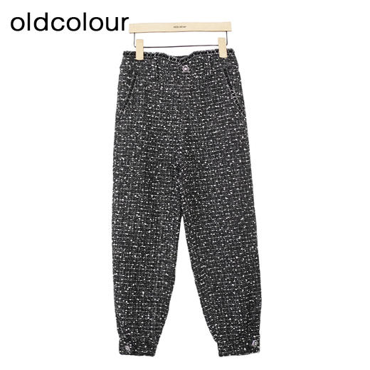 oldcolour复古休闲裤冬季新款收脚百搭宽松显瘦长裤女O44073419 商品图0