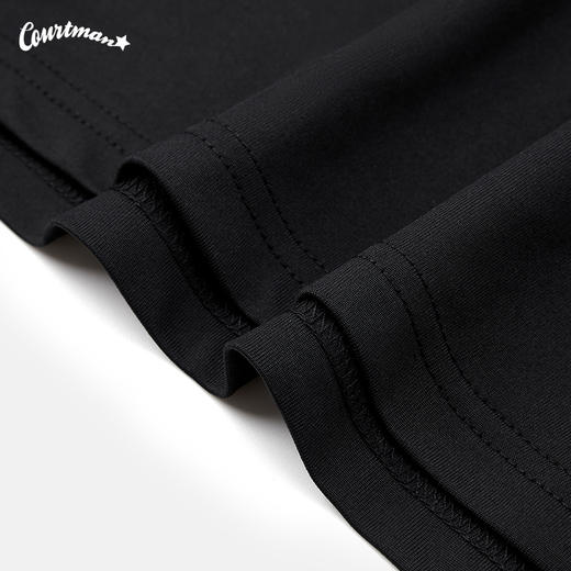 【福利大放送】COURTMAN长袖T恤C星印花运动休闲美式百搭宽松上衣潮 商品图4