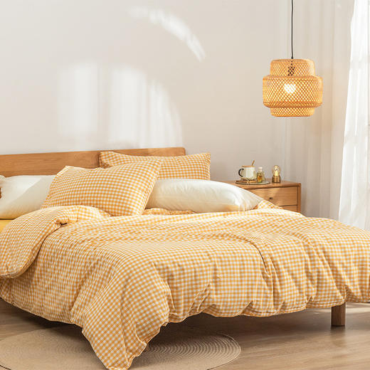 100%全棉床品格子四件套 商品图5
