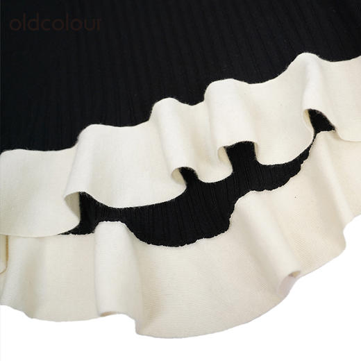 oldcolour设计感针织衫冬季新款修身显瘦气质圆领上衣女O41052146 商品图4
