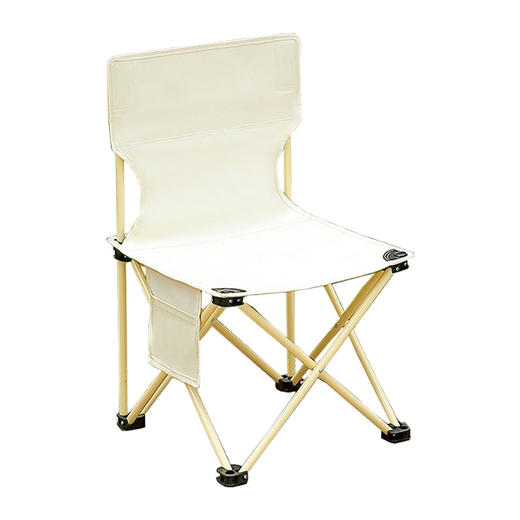 徽羚羊 云休 户外折叠椅子便携小凳子折叠椅（米色）加大号  39*39*65CM HLY-ZDY-22052 商品图0