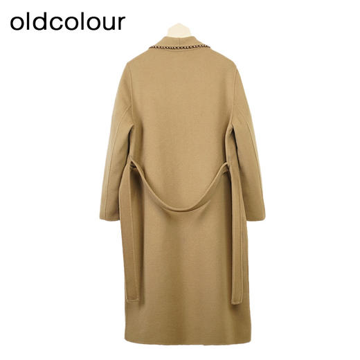oldcolour双面羊毛大衣冬季新款时尚高级长款毛呢外套女O43156159 商品图1