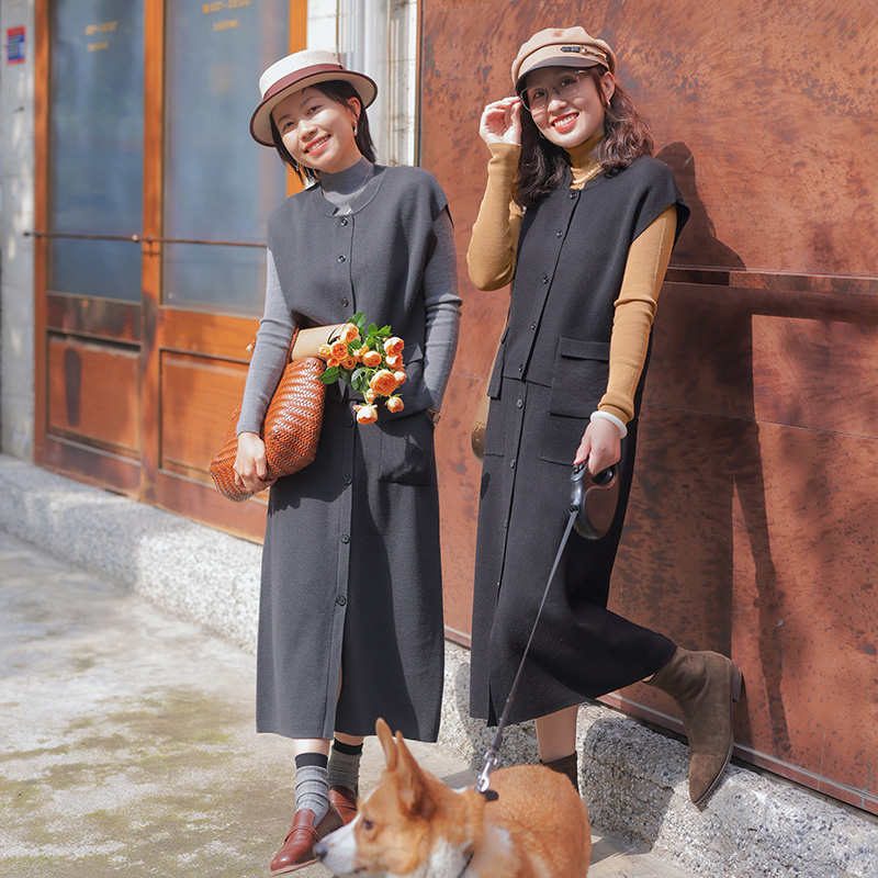 原价229，秒杀99！！！一姐秋冬针织休闲宽松百搭慵懒温柔马甲上衣