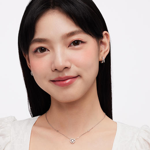 KADER卡蒂罗 几何双环耳钉 女925银耳饰小众设计感2023新款爆款闺蜜礼物 商品图3