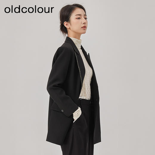 oldcolour冬新款时尚休闲西装女设计感西装外套女O41048153 商品图3