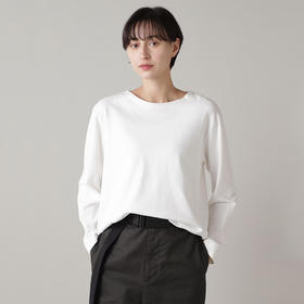 MHL DRY COTTON JERSEY 女式棉质纯色长袖圆领T恤