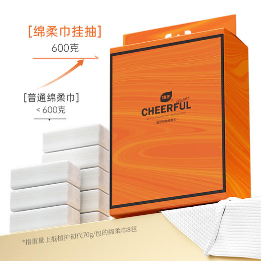 植护洗脸巾一次性加厚加量悬挂抽取式卸妆洁面巾擦脸巾绵柔巾 A-1091 商品图2