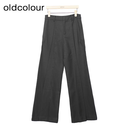 oldcolour高腰阔腿裤冬季新款气质宽松显瘦休闲西装裤女O44073427 商品图0