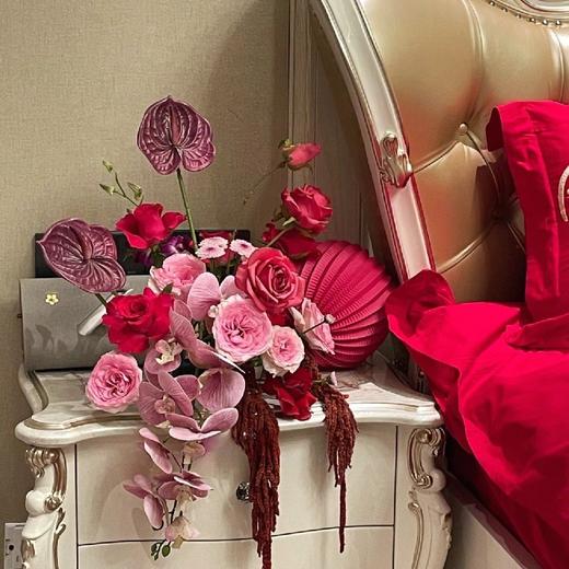 婚房客厅鲜花布置 商品图3