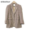 oldcolour复古西装外套冬季新款条纹直筒廓形气质上衣女O44048451 商品缩略图0